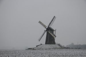 7 januari 2017: Winter rond de molen